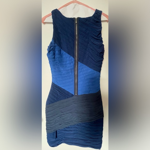 BCBG Max Azria Blue Colour Block Dress - Picture 2 of 2